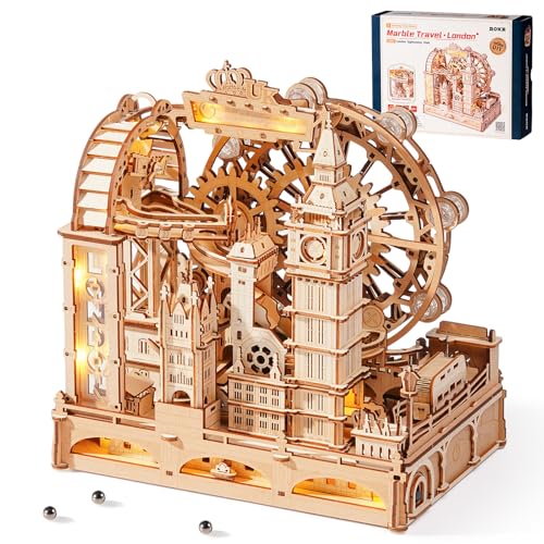 ROKR 3D Wooden Puzzles for Adults,Marble Travel London,431Piece 3D Puzzles,Marble Run Gift for Adults by ROKR - Used condition - US$50.12