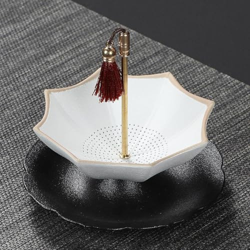 Passoire à thé en forme de parapluie infuseur blanc de table - 6