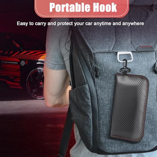 Zocipro 2 Stück Faraday Tasche mit Signalblockierungsfunktion, Rfid Tasche Abschirmung von GPS und RFID, für Handy, Autoschlüssel, Schlüsselanhänger Daten- und Persönlichkeitsschutz