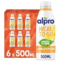 Alpro Meal To Go Vanillegeschmack – Proteinreiche Trinkmahlzeit – 6 x 500 ml