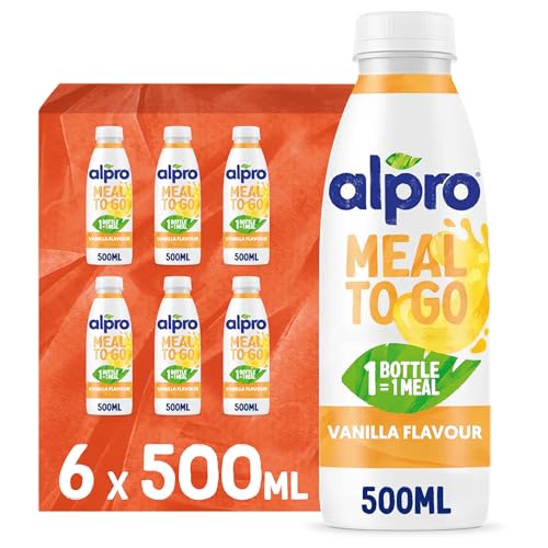 Alpro Meal To Go Vanillegeschmack Proteinreiche Trinkmahlzeit 6 x 500 ml