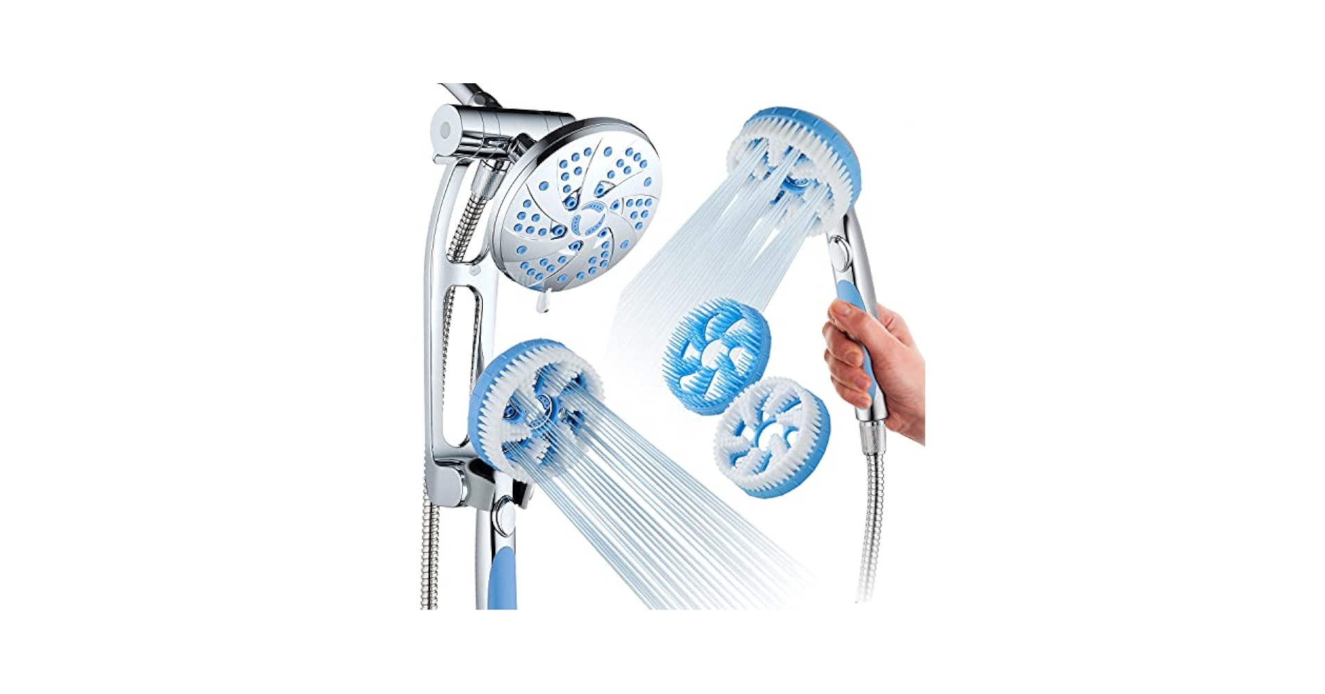 Hotel Spa High Pressure 6-in-1 Aquassage - 76-mode 3-way