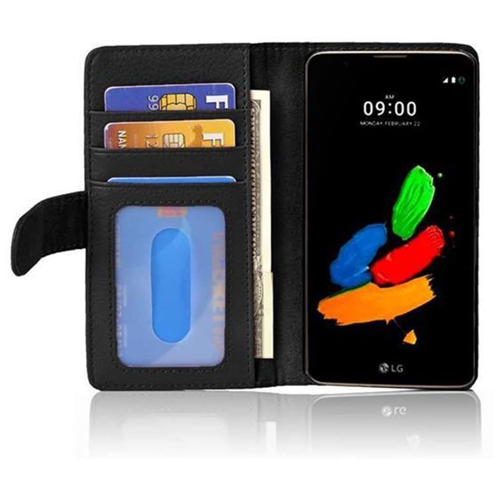 Cadorabo Flip Hülle Für LG K8 2016 – Premium Kunstleder Mit Magnetverschluss & Standfunktion