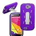 New Frontier (Tm) Heavy Duty Kickstand Case for BLU Studio 5.0 K / 5.0 E, Many Colors Available (Hvd Purple) (Purple)