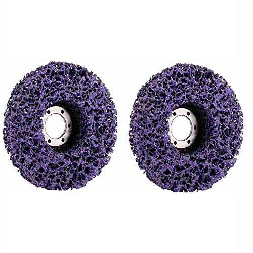 Domilay 2 Pack- 4 1/2 Inch(115mm) x 7/8 Inch Stripping and Clean Disc for Angle Grinders -Removes Rust,Strips Paint,Cleans Welds