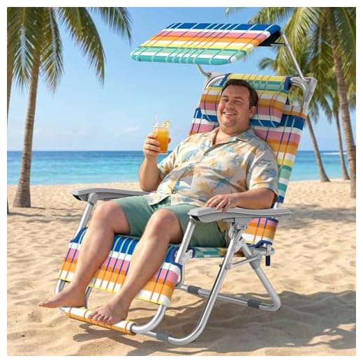 Zero Gravity Beach Chair with Canopy