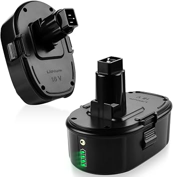 ANTRobut 2 Pack 6.5Ah 18V Lithium Battery Replacement for Dewalt 18V Battery DC9099 DW9096 DW9098 DW9099 DW9095 DC9096