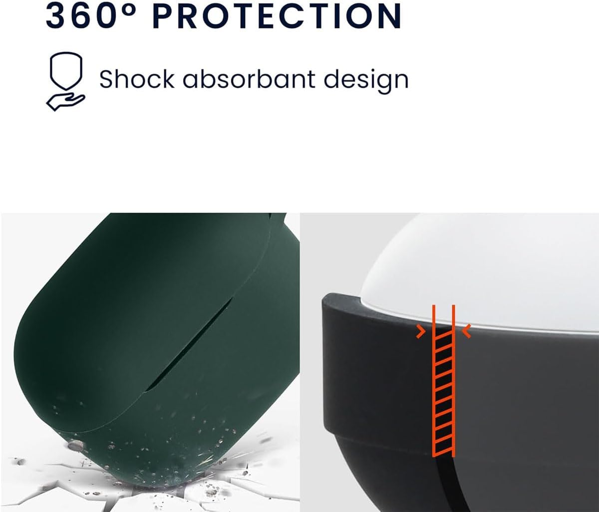 حافظة حماية من لينجي متوافقة مع هواوي فريبدز SE2 بتصميم جراب م... - view 5