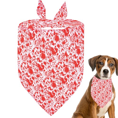Halloween Bandana - Halstuch mit Dreieckstuch Hund Bandana | Halloween Hundeschal Bequeme Lätzchen für...