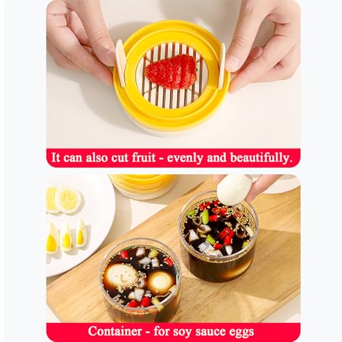 Cortador de huevos de acero inoxidable multiusos resistente para picado duradero 6