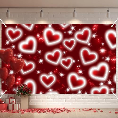 BlissYard Romantic Love Backdrop 71x43 in Romantic Party Decor