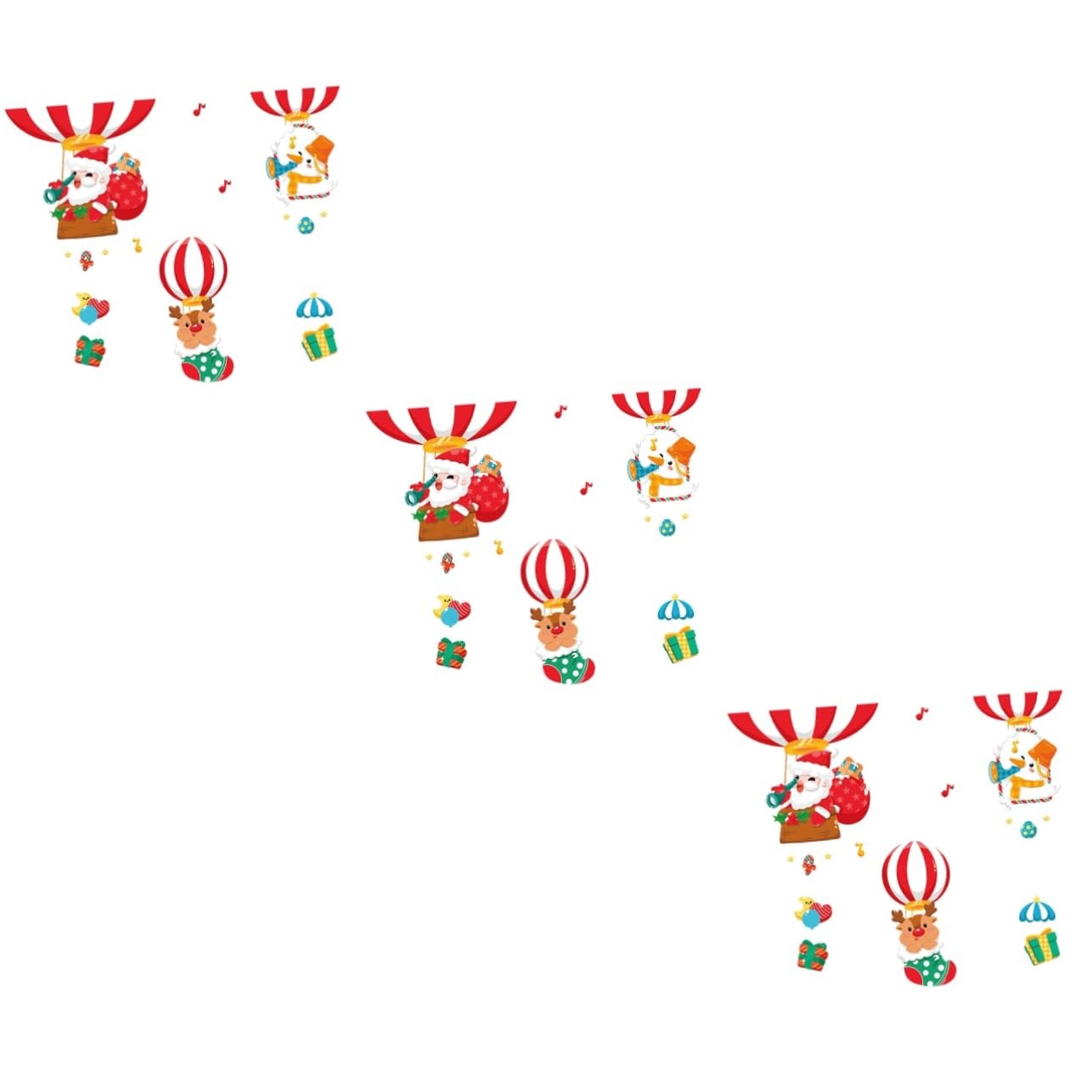 Zerodeko 3 Ensembles Autocollant Christmas Decoration Noel Stickers Mural Adhésif Mural Decoration De Noel Décoration De Noel Decor De Noel Décor Noel Fenêtre Noël Pvc 2 Pièces * 3