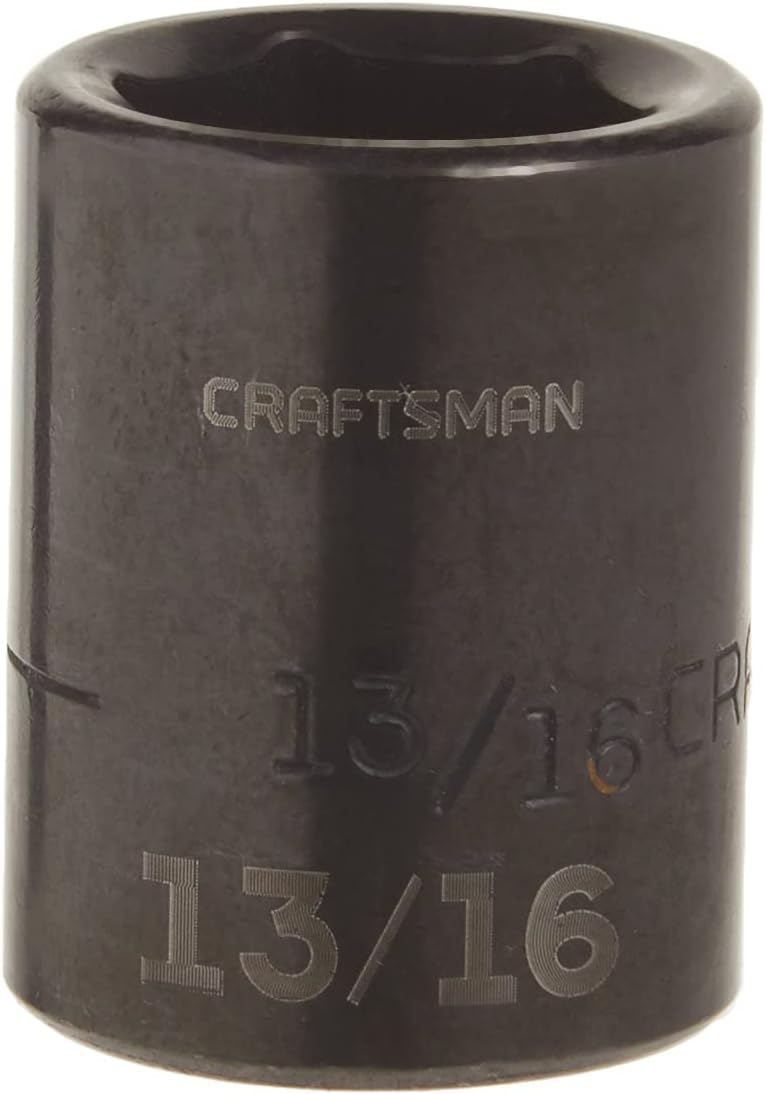 CRAFTSMAN Shallow Impact Socket, SAE, 1/2 Inch Drive, 15/16 Inch, 6 Point (CMMT15857)