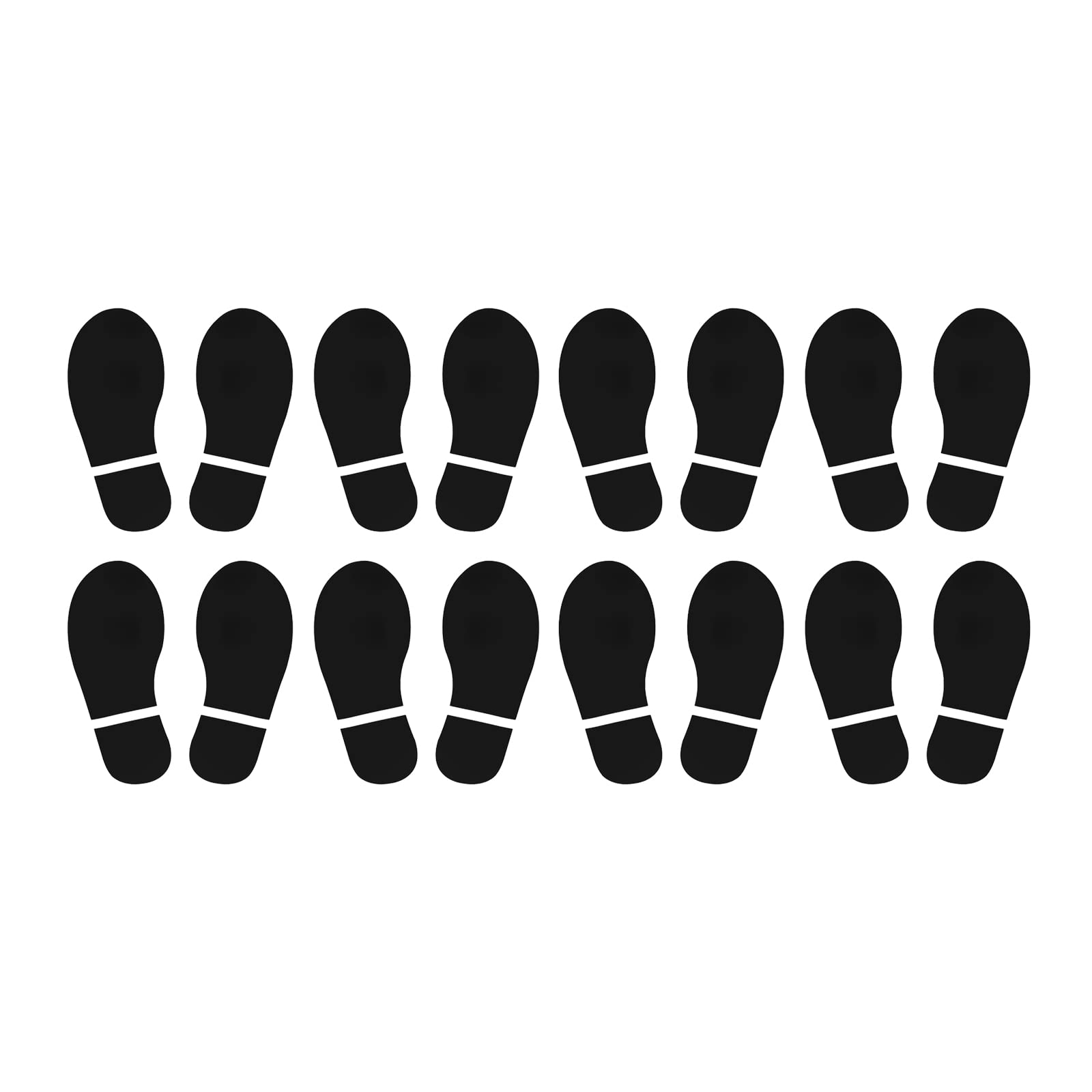 PATIKIL 15 x 6 cm, naklejki podłogowe, 8 par butów PCW, odcisk stopy, ściany, schody, naklejka do dekoracji domu, klasy, czarne