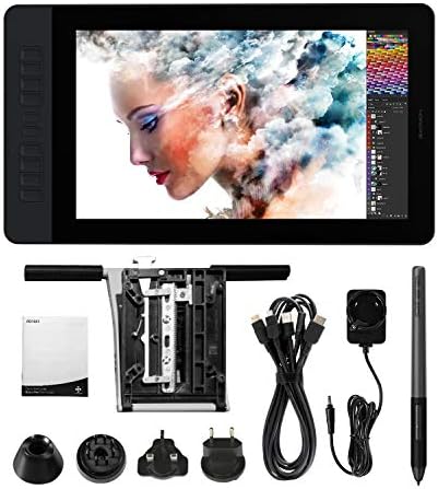 GAOMON PD1561 15.6 Inch IPS HD Screen Drawing Monitor Pen Display 8192 Pen Pressure Battery-Free Stylus and 10 Shortcut Keys