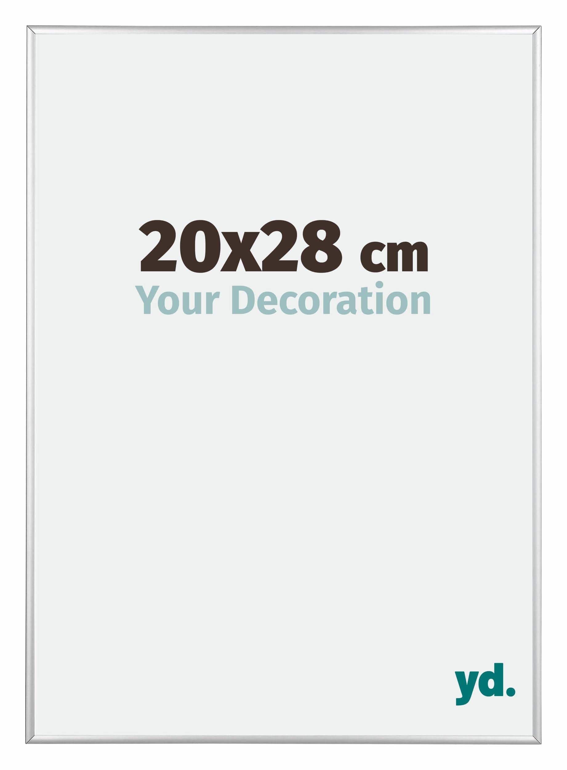 Your Decoration - Picture Frame 20x28 cm - Silver High Gloss - Decorative Wall Frame in Aluminium with Antireflection - Frame 20x28 - Kent — image 1