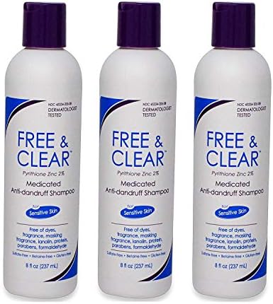 Vanicream Medicated Anti-Dandruff Shampoo, 8 fl oz Each (Pack of 3)