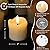 Enpornk 9 Pack Flameless Votive Candles with Timer Remote,2" x 2" Real Wax, Realistic Black Wick Battery Operated Pillar Candles for Wedding, Party and Holiday Decoration