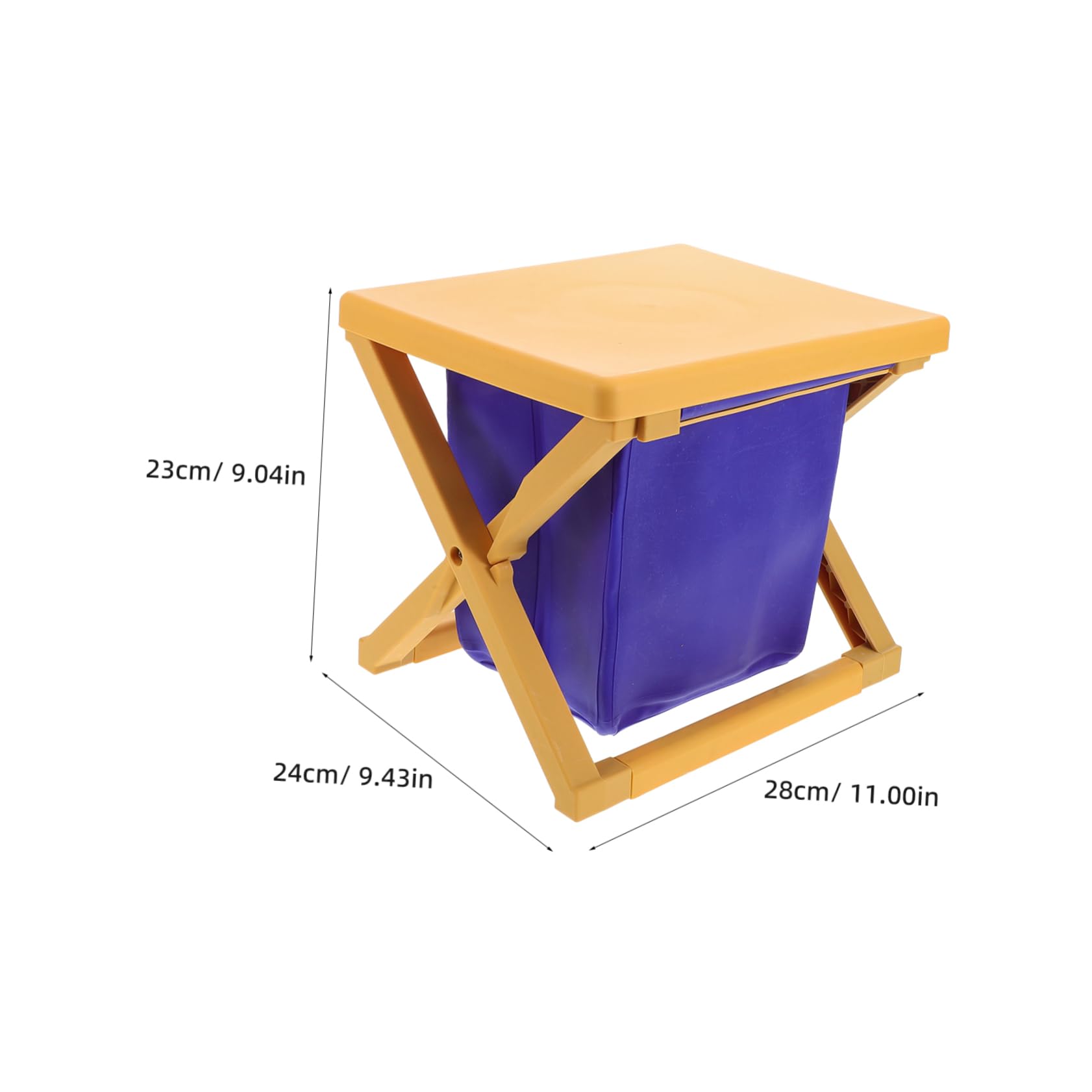 Wakauto Foldable Portable Potty Travel Toddler Toilet Seat Lid 20l Capacity for Car Hiking and Emergency Use