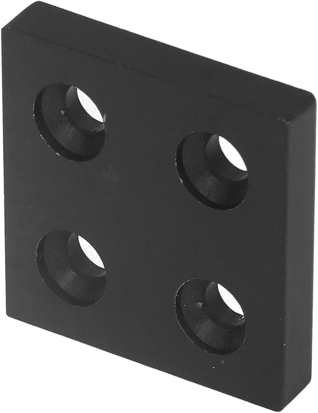 Garosa 5Pcs Flat Joining Plates Aluminum Alloy Extrusion Joining Plate 4040 Double Fasteners Linear Moving Parts Cover Plate for Industrial Fixing Robot Projects Black
