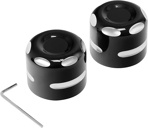 TCT-MOTORPARTS Tapa de la tuerca del eje trasero para Harley Sportster 883 1200 Custom 09-13 Aluminio