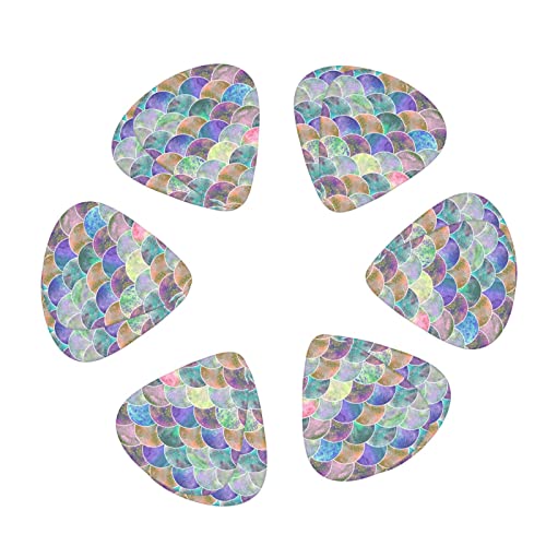 Lot de 12 médiators colorés en forme d’écailles de sirène pour guitare électrique, basse, acoustique, cadeau pour les amateurs de guitare avec boîte - Les Beatles, Paul McCartney, John Lennon, RIngo Starr, George Harrison Lot de 12 médiators colorés en forme d'écailles de sirène pour guitare électrique, basse, acoustique, cadeau pour les amateurs de guitare avec boîte – Image 3