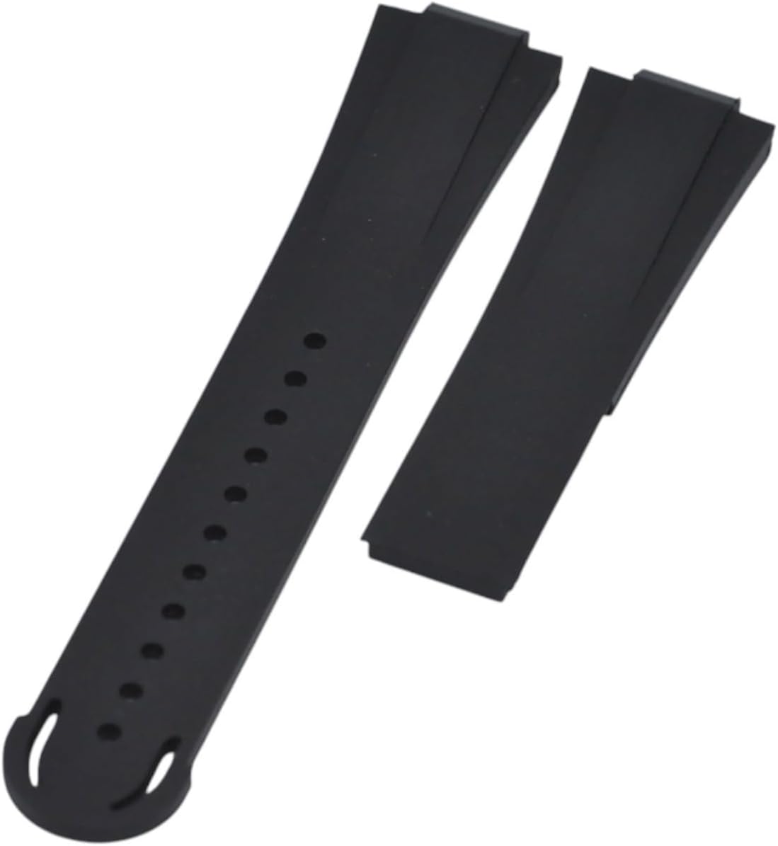 23mm Black Rubber Watch Strap Compatible with Oris Aquis Date