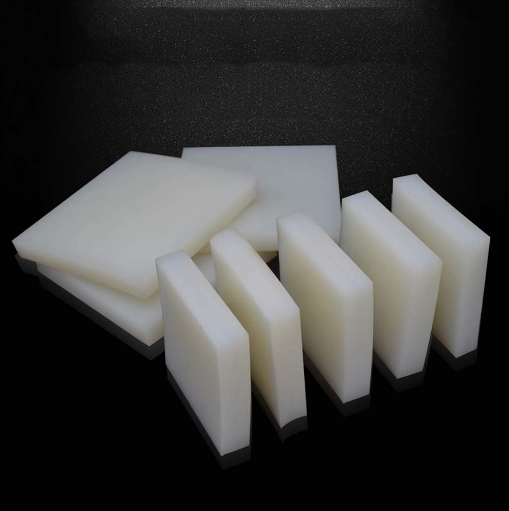 Lastre di gomma, Foglio in gomma siliconica Bianco Tappetino antiscivolo Alta temperatura(100mmx100mmx30mm 2pcs)