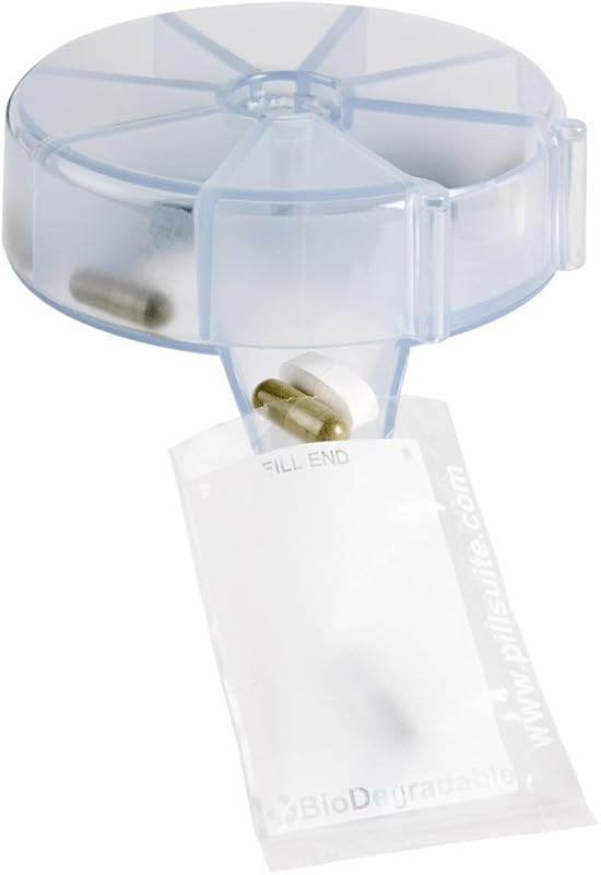 Clasificador de pastillas, organizador, sistema de envasado de vitaminas y medicamentos para viajes, bolsitas para pastillas fáciles de rasgar, sin BPA
