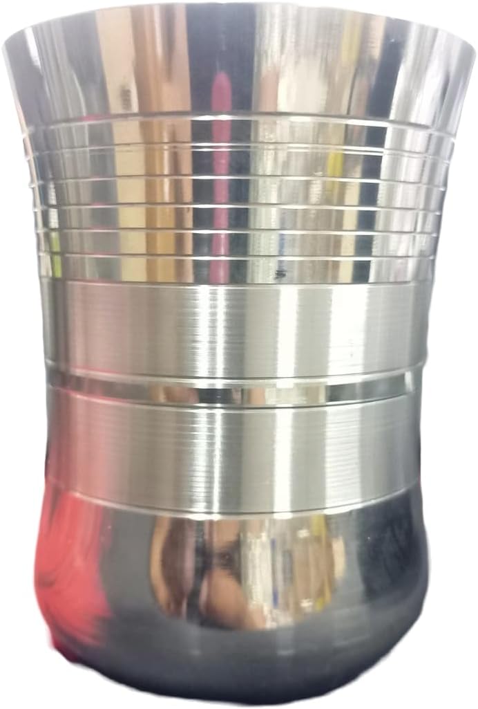 ATEVONStainless Steel DL Marlboro Glass - Sleek Mirror Polish Finish - Durable Material - Ideal for Home and Hospitality Use - Pack of 1