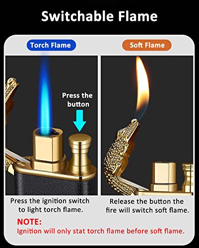 Encendedor Jet Torch con llama ajustable y recargable de butano miniatura 5