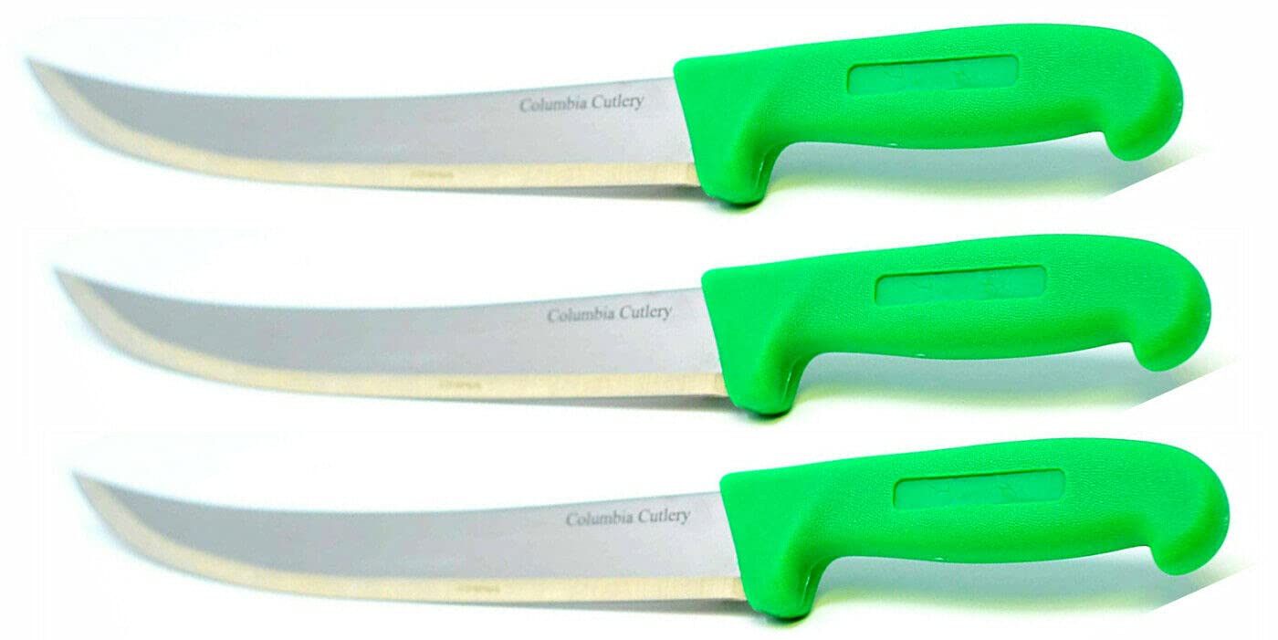 Columbia Cutlery 10 in. Green Breaking/Cimiter/Carving/Butcher Knife (Single Breaking Knife) — Amazon image 2