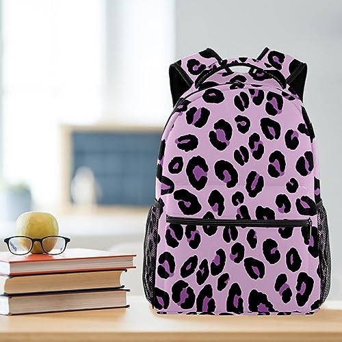 Sac à dos de voyage Campus rose léopard pour filles et garçons de 29cm - 6