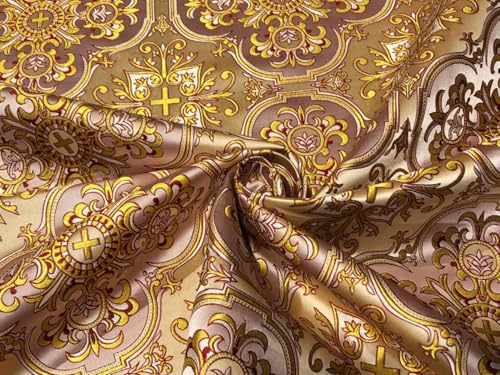 Tissu brocart VESTMENT grande largeur pour décoration de réception et cortèges