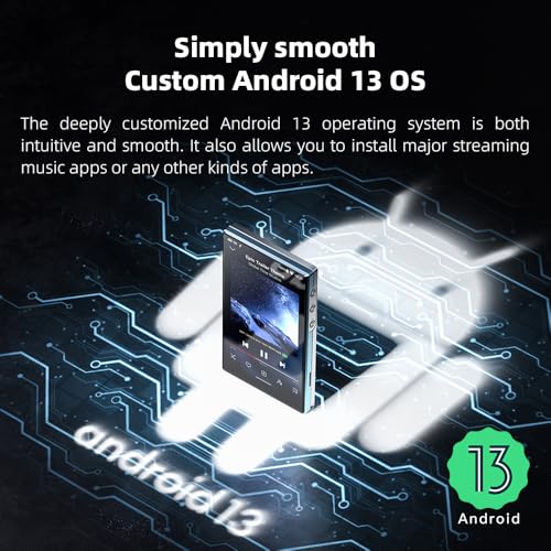 JadeAudio/FiiO JM21 Android 13 Hi-Res Music Player MP3 with Snapdragon 680, Bluetooth WiFi USB DAC 12.5H Playtime (3+32g Black) by JadeAudio - Used condition - Image 5