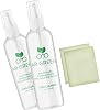 AR Green Eco Friendly Lens Cleaner, Biodegradable Lens Cleaning for Eyeglasses, Lenses, Screens, Streak Free, Two 2oz Spray Bottles, Two Microfiber Cleaning Cloths Pack of 4