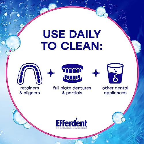 Image of Efferdent Denture Cleanser Tablets, Complete Clean, Cleanser for Retainer and Dental Appliances, 44 Count, (Pack of 12)