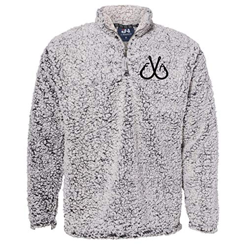 Filthy Anglers Men's Fishing Sherpa Jacket || Quarter Zip Pullover Sweatshirt for Outdoors