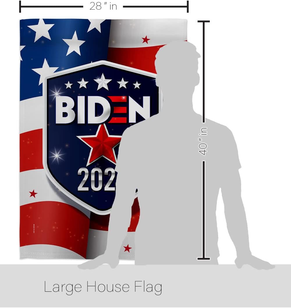 Biden Harris Flag Take America Biden House Flag 2 pcs Pack Patriotic Vote President Democrat Republican Tea Party United State American Election Banner Small Garden Yard Gift Double-Sided, Made In USA