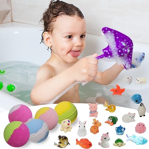 Excalla BATH BOMBS 12E Bombs For Kids With Toys Inside For Girls Boys - 30 Pack Bath Bombs Gift Set With Surprise, Kids Safe Bubble Bath Fizzy Balls Halloween Christmas Birthday Gift Kit thumb #4