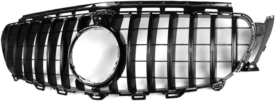 GT R Style Grill Grille for Mercedes-Benz W213 E250 E300 E450 2016-2020 (Black)