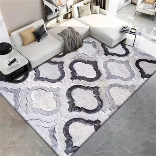 Tapis de chambre gris 60x90 cm imprimé avec isolation phonique