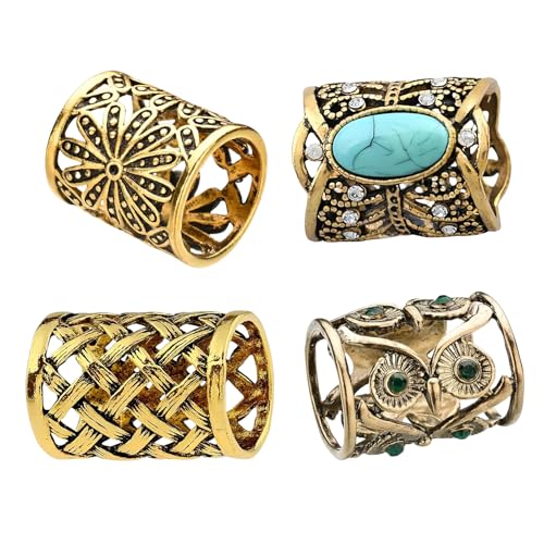 Image of SYWDUDUCLT Scarf Ring for Women's Shawl, Silk Neckerchief, Tshirt, Gold /Sivler, S /M /L, 2 Pcs