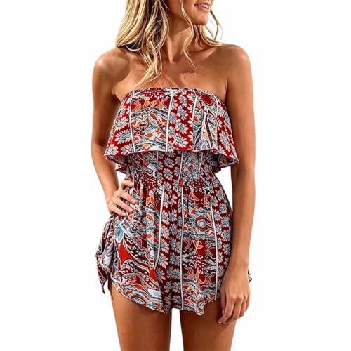 Camiseta de manga corta para mujer con estampado tropical ideal para tus vacaciones de verano
