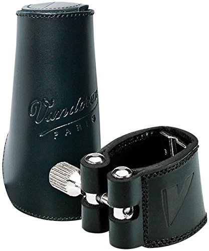 Vandoren LC24L - Abrazadera de cuero con boquillero para clarinet...