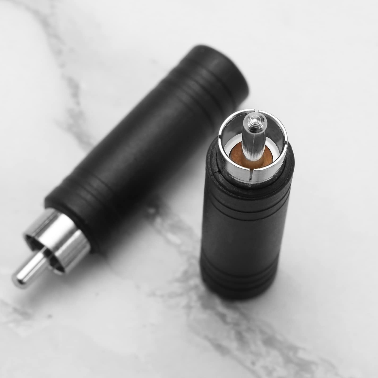 EMSea – Adattatore Jack Da 6,35 Mm Femmina A RCA Maschio (5 Pezzi) – Per Microfono, Altoparlanti E Collegamenti Mono - 4