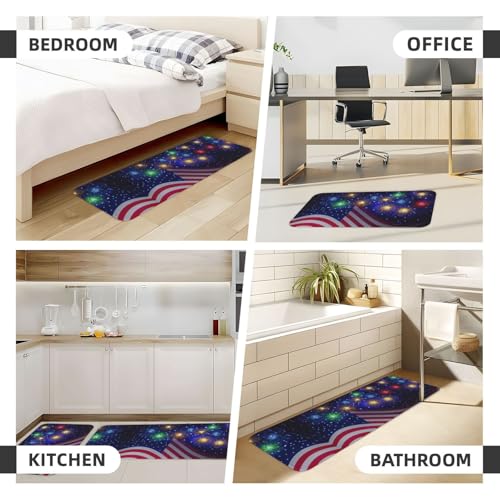 Alfombras de cocina impermeables juego de 2 tapetes EdWal con diseño 7