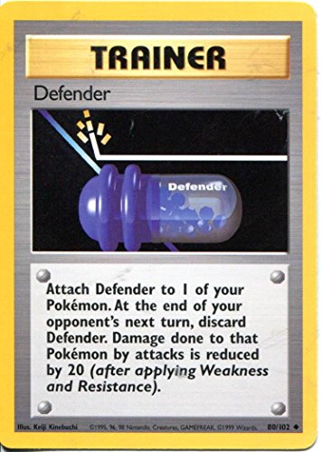 Wizards of the Coast Pokemon Base Set Uncommon Card #80/102 Defender