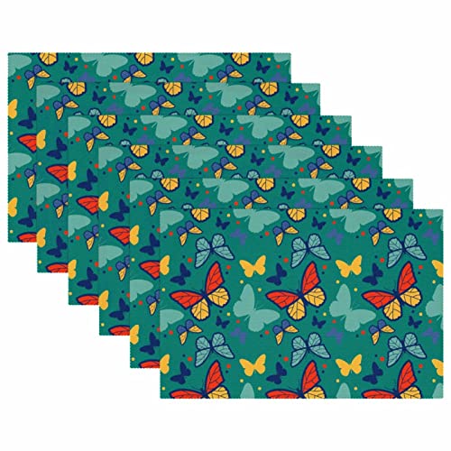 Sets de table papillon antidérapants pour protéger vos meubles de la chaleur - 6