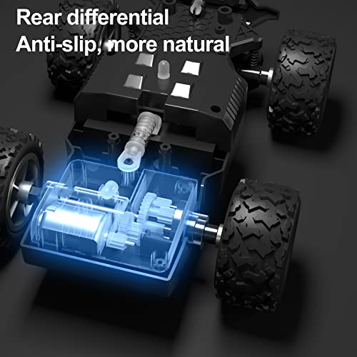 Supkonxi Rc Truck, 1:20 Scale Rc Car, 20 Km/H Toy Vehicle, 2.4 Ghz Remote Control Car, Off-Road Truck With Cool Lights, Two Batteries 60 Mins Playtime, Ideal Gift For Kids 3-8 & Beginners #TOP3